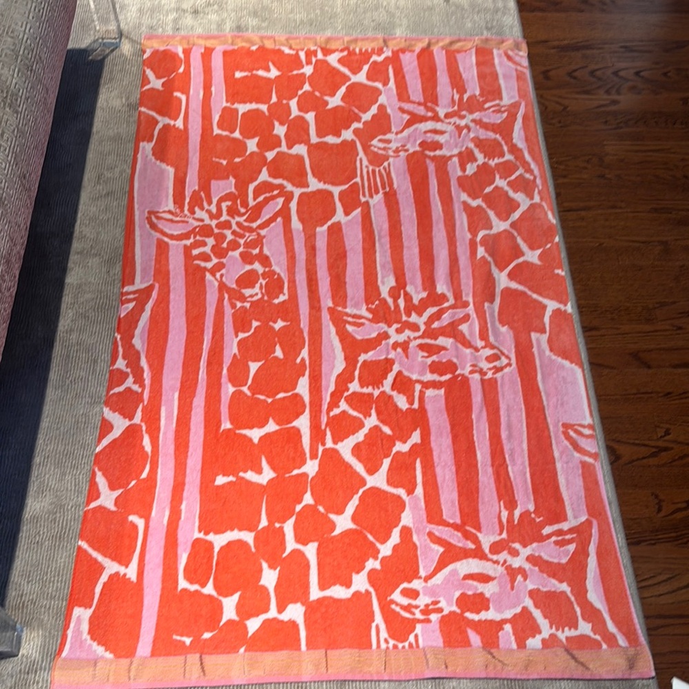 Lilly Pulitzer for Target oversized giraffe beach towel